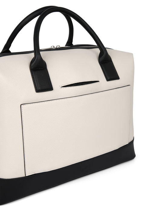 Sac de voyage Mae Noir et Crème - Lambert