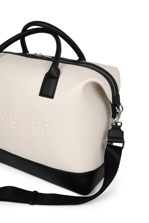 Sac de voyage Mae Noir et Crème - Lambert
