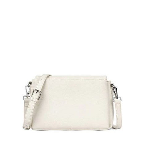 Sac à main bandoulière en cuir vegan Judy blanc - Lambert