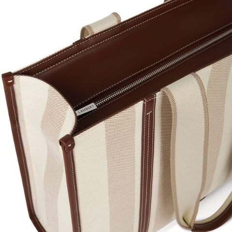 Sac fourre-tout en canevas Erica noisette - Lambert