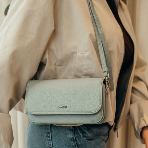 Sac à main 3-en-1 Grace en cuir vegan gris - Lambert