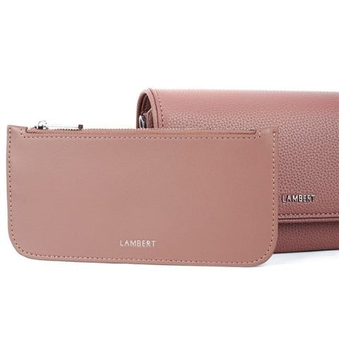 Sac à main 3-en-1 Grace en cuir vegan rose - Lambert