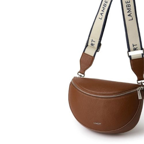 Sac banane en cuir vegan Lauren noisette - Lambert