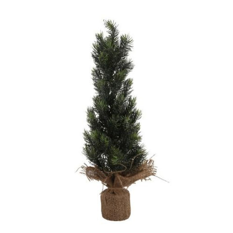 Sapin en pot de toile de lin