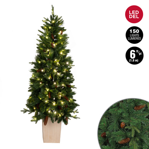 Sapin de Noël artificiel en pot