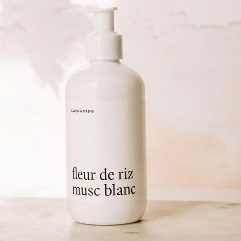 MARÉE CHANDELLE Savon à mains "Fleur de riz musc blanc"