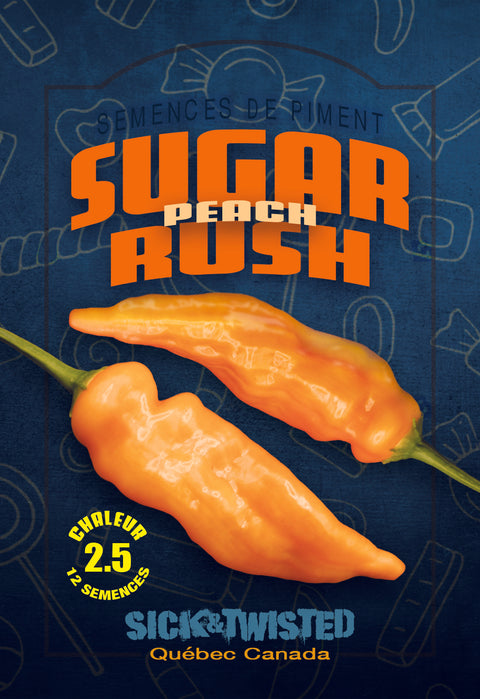 Semence de "Piment Sugar Rush Peach"