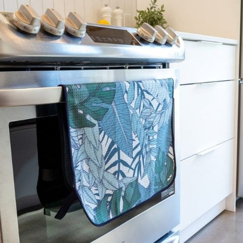 Linge à vaisselle en microfibre gaufré "Émeraude sauvage" - K5 Clothing