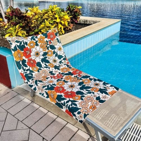 Serviette en microfibre "Fleur vintage" - K5 Clothing