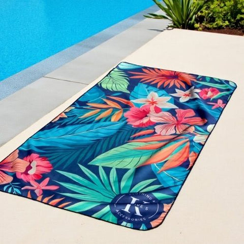 Serviette en microfibre "Brise florale" - K5 Clothing