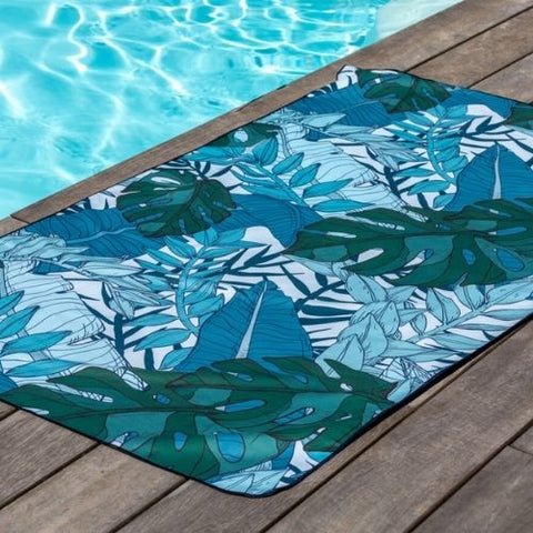 Serviette en microfibre "Émeraude sauvage" - K5 Clothing