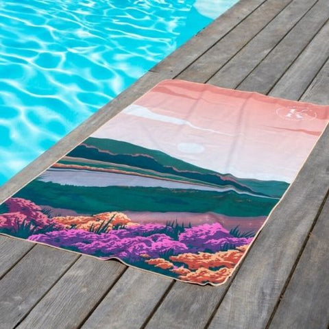 Serviette en microfibre "Fleur vintage" - K5 Clothing