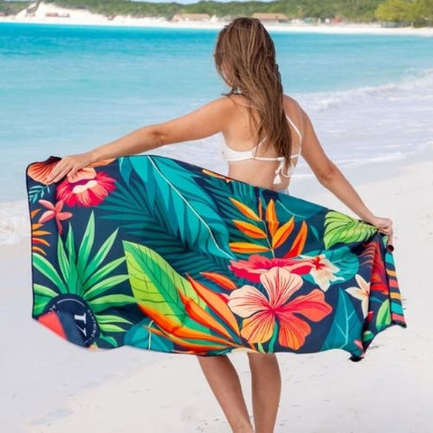 Serviette en microfibre "Brise florale" - K5 Clothing
