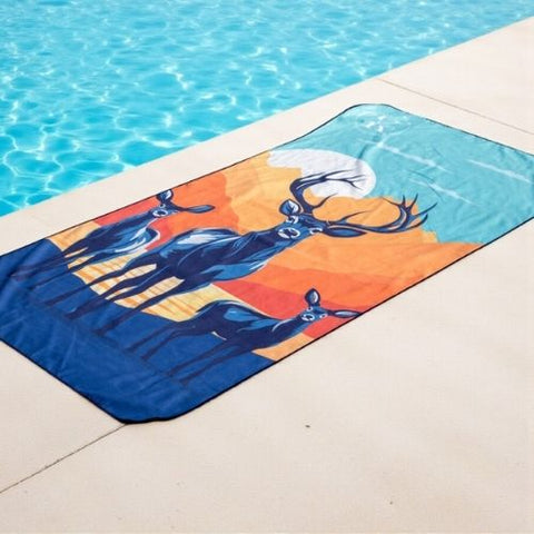 Serviette en microfibre "Passionné de chasse" - K5 Clothing