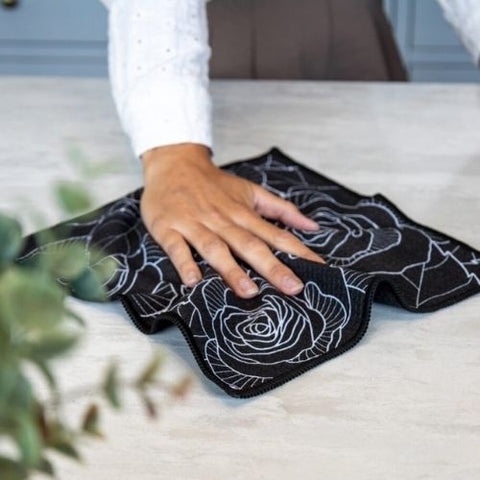 Linge nettoyant en microfibre "Rose sublime" - K5 Clothing