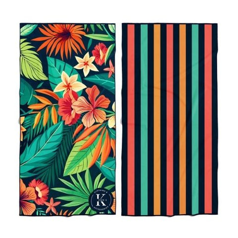 Serviette en microfibre "Brise florale" - K5 Clothing
