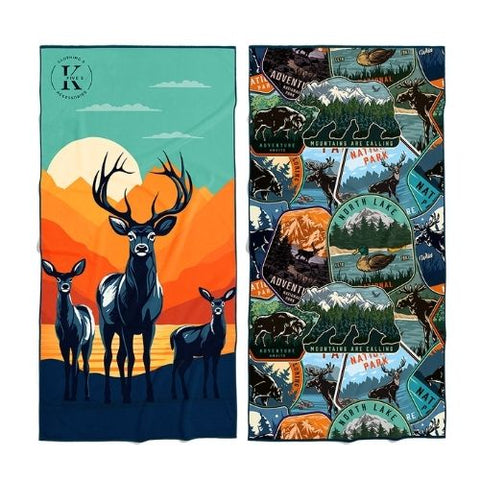 Serviette en microfibre "Passionné de chasse" - K5 Clothing
