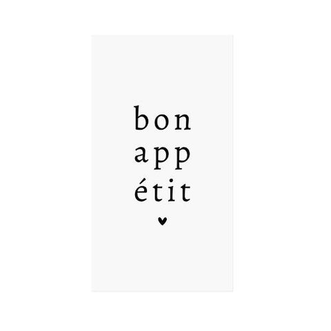 Serviettes de table "Bon appétit"