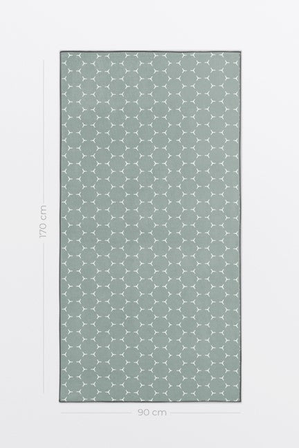 Serviette de bain "Collection Marguerite en brise" Sauge - SOLEM