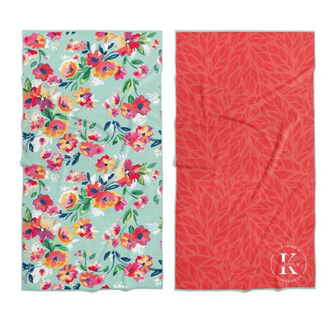 Serviette en microfibre "Fleur de printemps" K5 Clothing