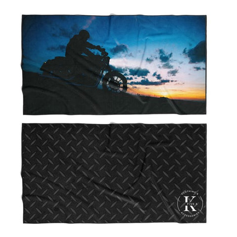 Serviette en microfibre "Né pour rouler" K5 Clothing