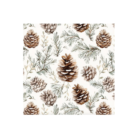 Serviette de table cocottes de pin