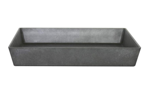 Soucoupe carrée noire Ella