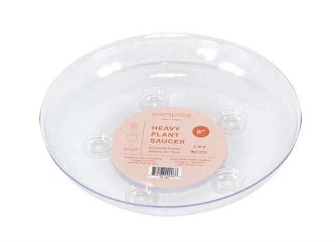 Soucoupe ronde transparente rigide