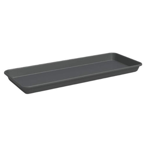 Soucoupe rectangulaire en plastique anthracite