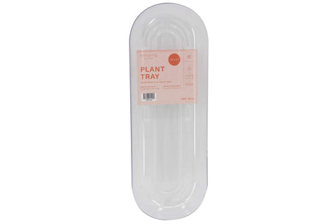 Soucoupe oval transparente
