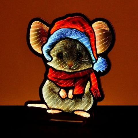 Décoration de souris illuminée