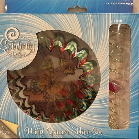 Grand tourne-vent animé - Papillon