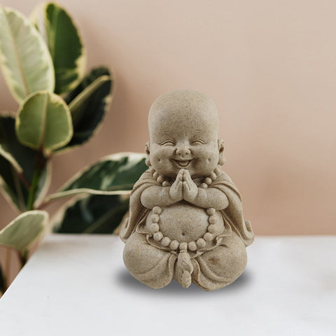 Statue de Bouddha souriante