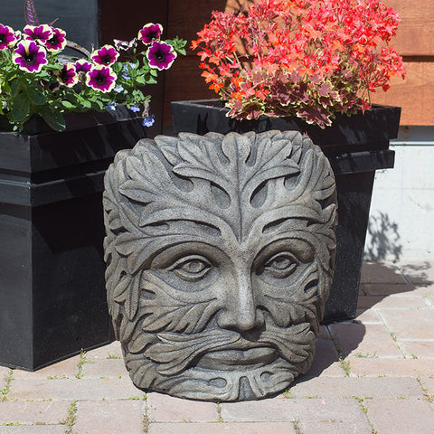 Décoration de visage en ciment