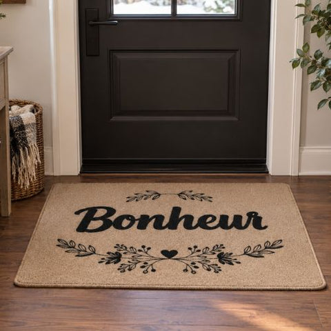 Tapis décoratif "Bonheur chez nous"
