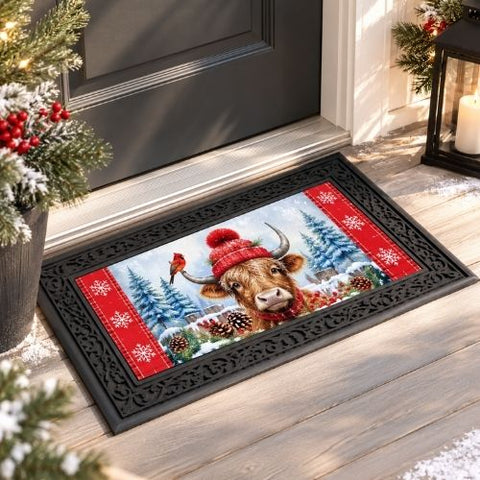 Insert de tapis "Vache en hiver"