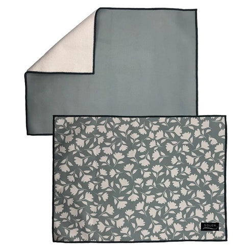 Tapis de séchage vaisselle Fleur de Sauge – Lot de 2 - SOLEM
