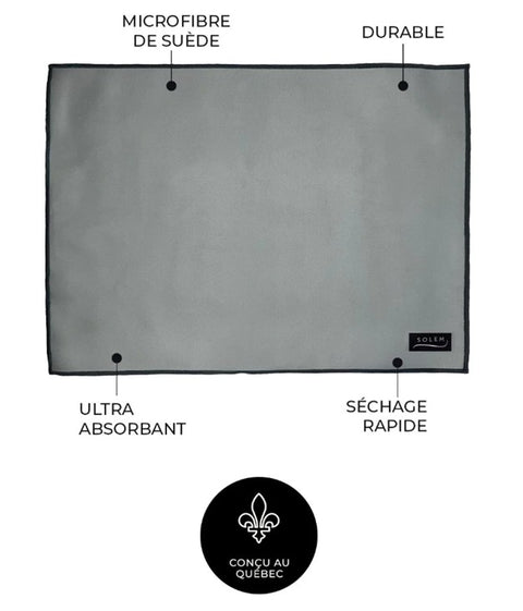 Tapis de séchage vaisselle Fleur de Sauge – Lot de 2 - SOLEM