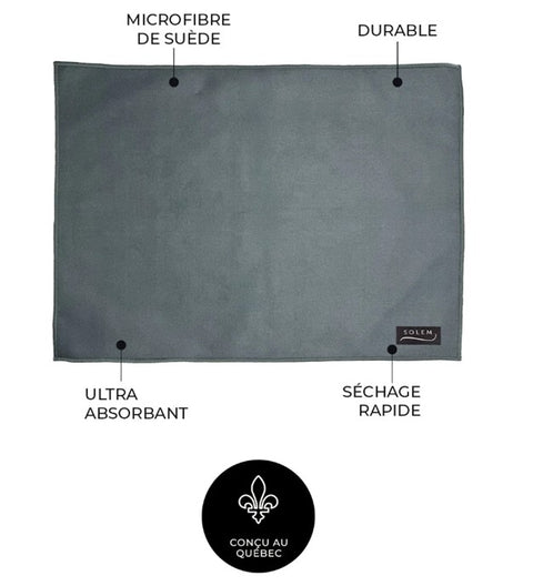 Tapis de séchage vaisselle Ombre Florale – Lot de 2 - SOLEM