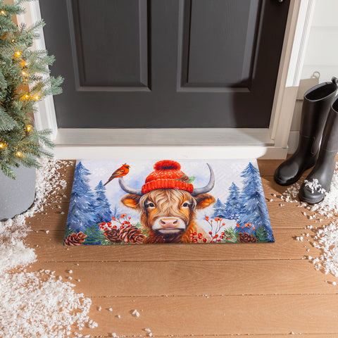 Tapis gaufré d’hiver Vache