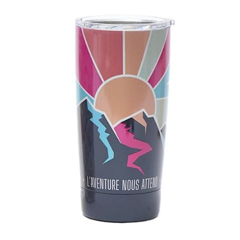 Tasse de voyage « L’aventure nous attend » – Collection Chantal Lacroix