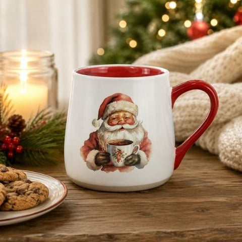 Tasse en grès avec père Noël