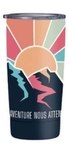 Tasse de voyage « L’aventure nous attend » – Collection Chantal Lacroix