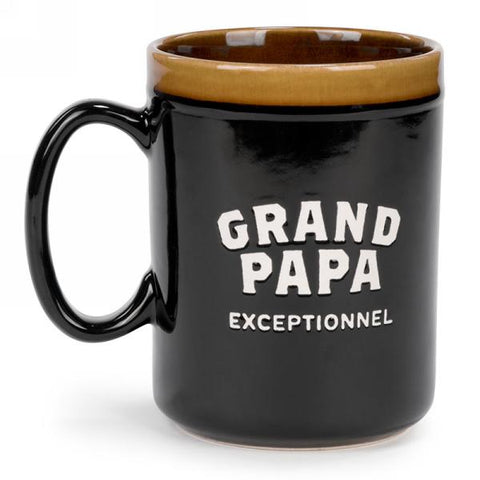 Tasse noire "Grand-papa exceptionnel"