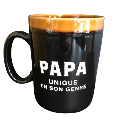 Tasse noire "Papa unique en son genre"