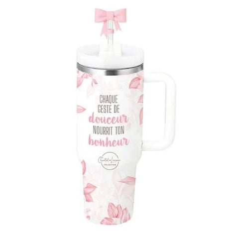 Tasse isotherme "Chaque geste de douceur nourrit ton bonheur" - Chantal Lacroix