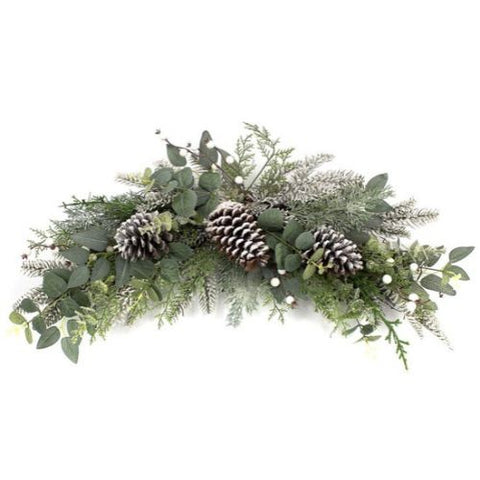 Feston de Noël sapinage et neige