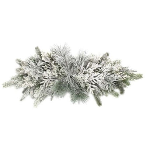Feston de sapinage et neige