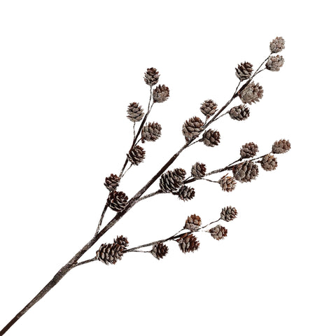 Tige décorative avec cocottes enneigées