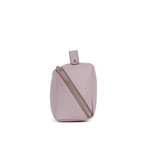 Trousse à maquillage en cuir vegan Jolie blanc rosé - Lambert